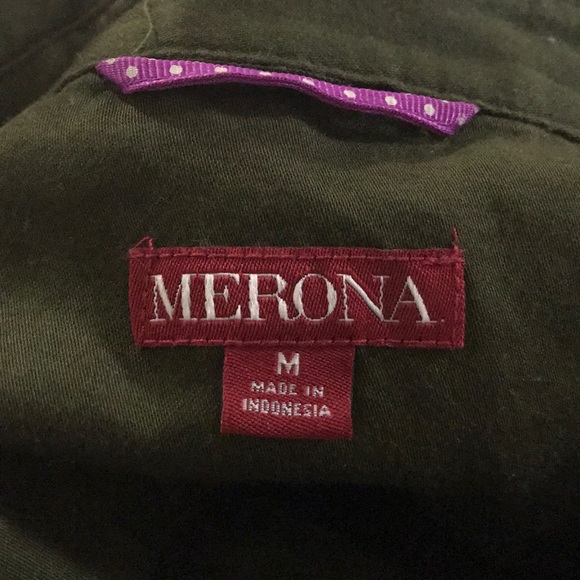 Merona Military Inspired Button Shirt Dress - Picture 5 of 8